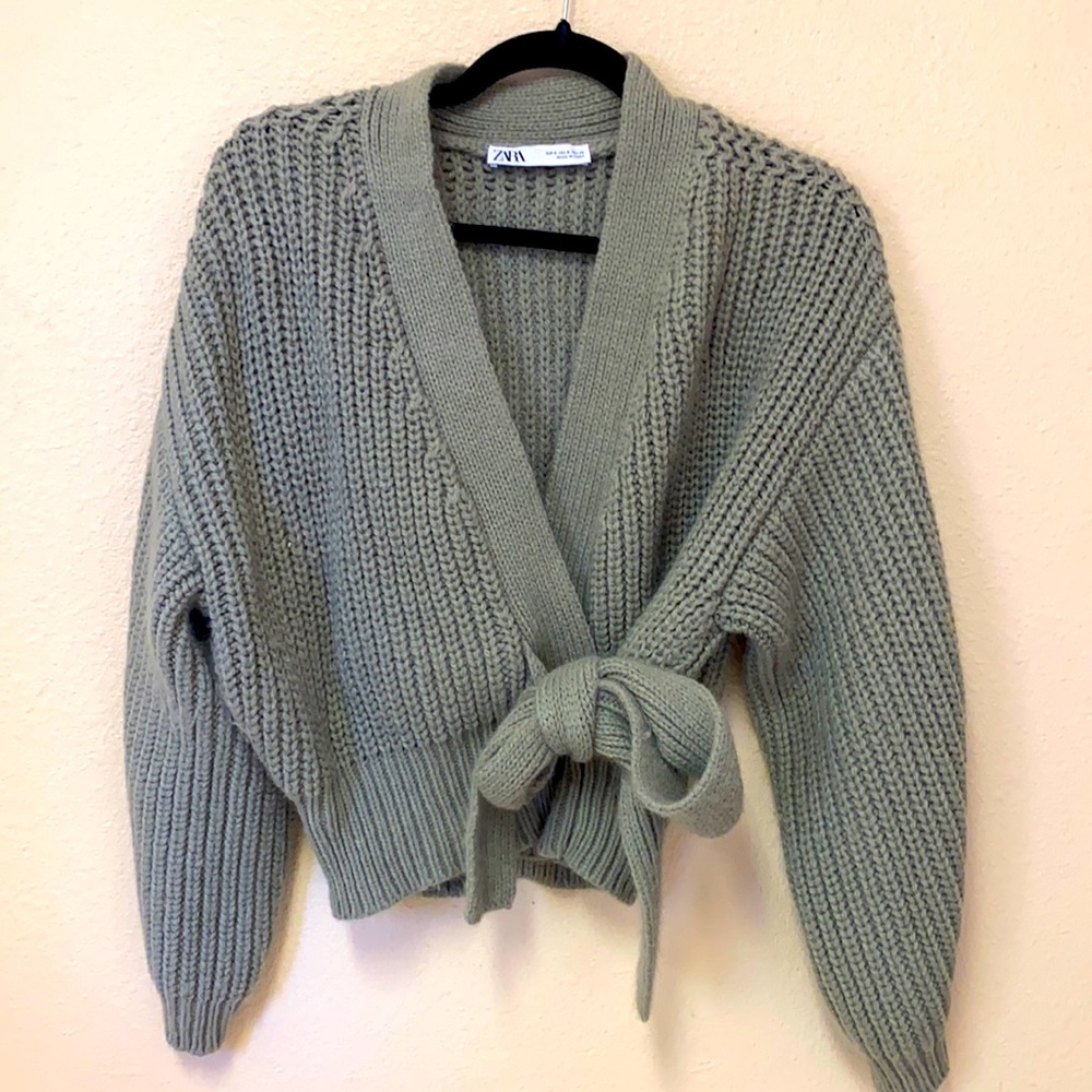 Chunky Knit Wrap Cardigan